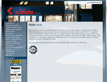 Tablet Screenshot of aldata.cz